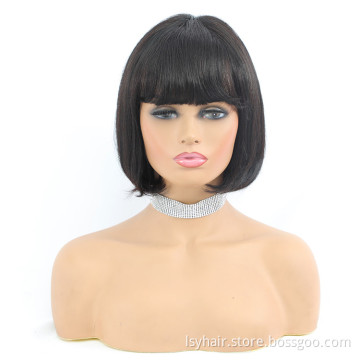 Super Deal Fast Selling Brazilian Human Hiar Bob Lace Front Wigs, 8 10 12 inch Short Bob Lace Front human Wig